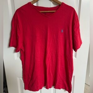 Polo Ralph Lauren Red V-Neck Tee
